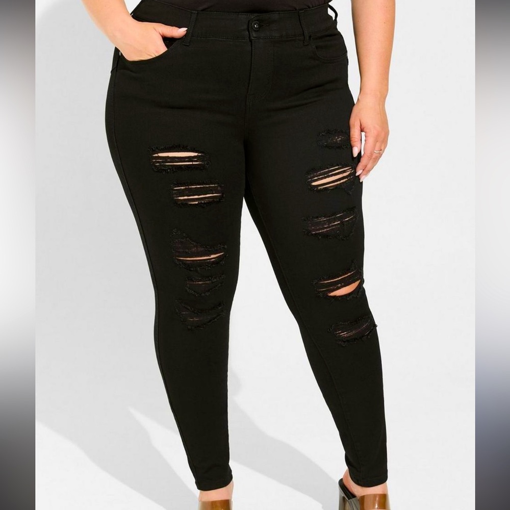 Torrid Distressed Bombshell Skinny Jeans